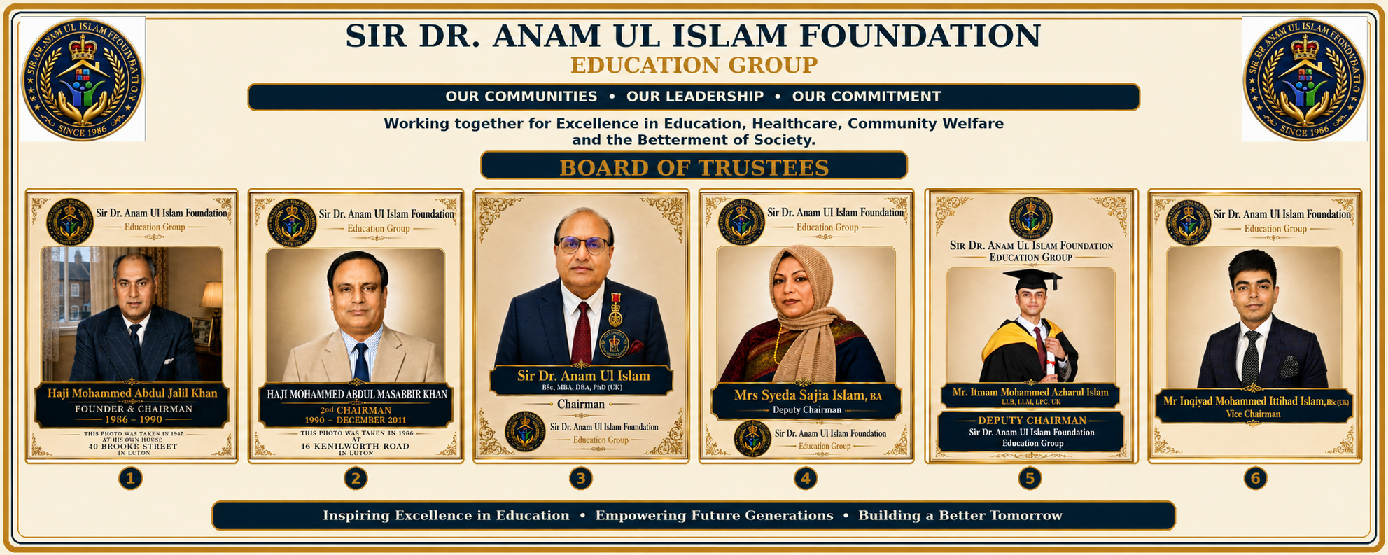 Original Foundation Board of Trustees banner