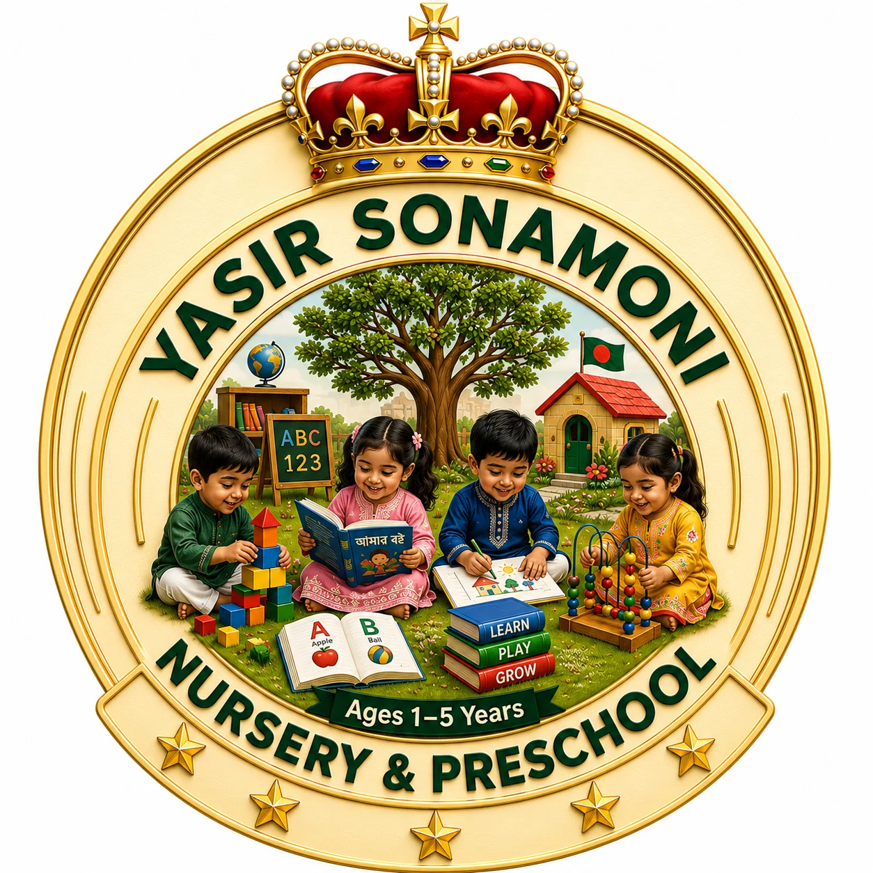Yasir Sonamoni Nursery and Preschool original logo